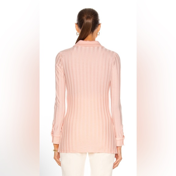 Jonathan Simkhai Standard Rib Knit Polo - Picture 4 of 6